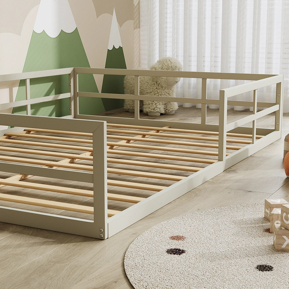 Vitalispa Letto per bambini Grigio 205 x 145 cm senza materasso