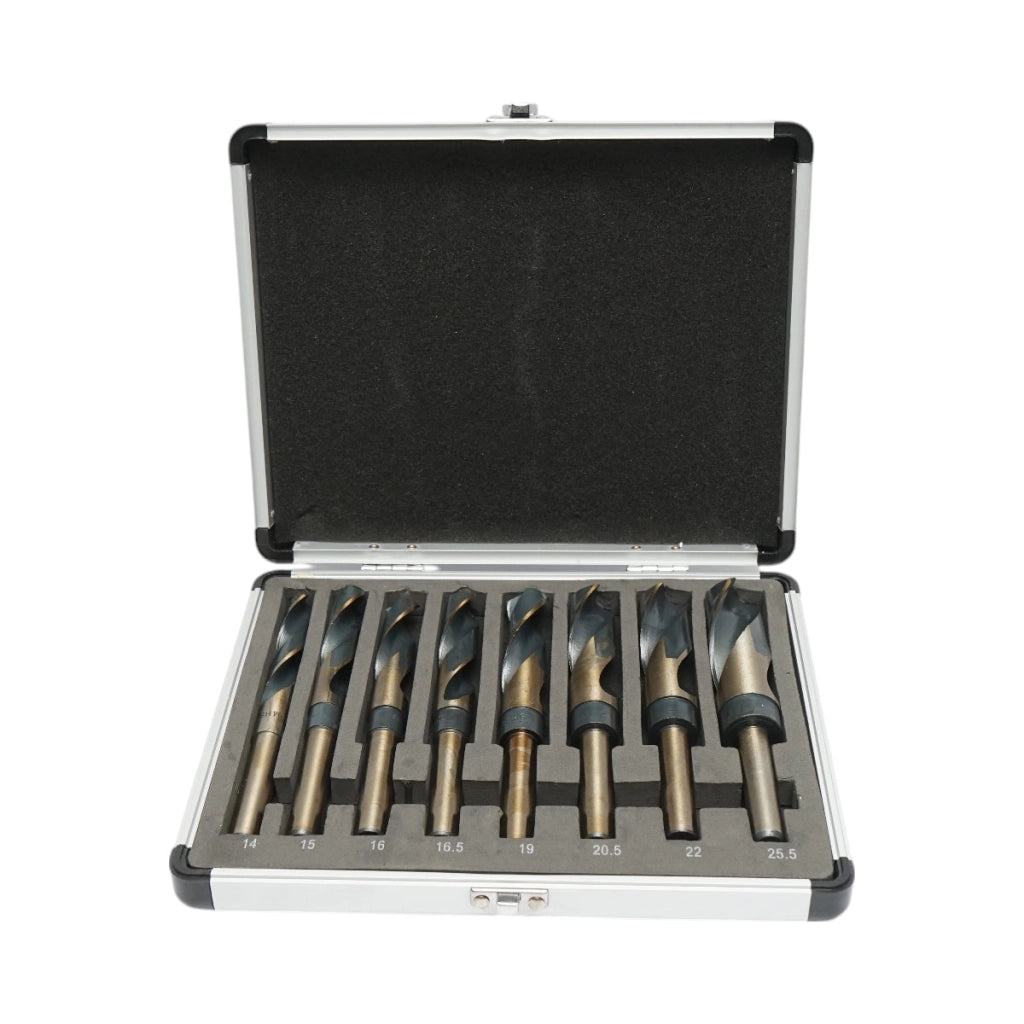 Set di 8 punte da trapano HSS grandi per metallo Breckner Germany