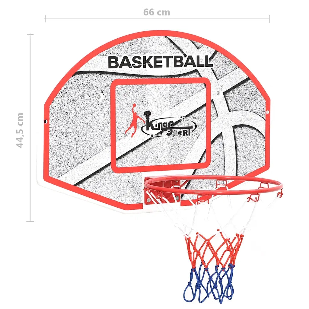 Set Tabellone da Basket da Parete 3 pz 66x44,5 cm 80352