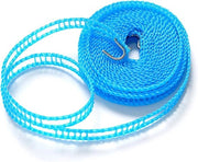 Linea da asciugare esterna portatile a 5m/16.4ft resistente al vento con corda elastica antiscivolo per camping e viaggio