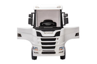Camion Elettrico per Bambini 126x68x102 cm 24V Scania Bianco