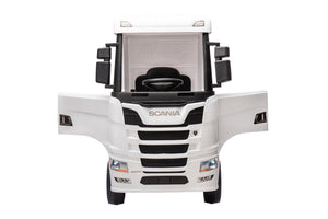 Camion Elettrico per Bambini 126x68x102 cm 24V Scania Bianco
