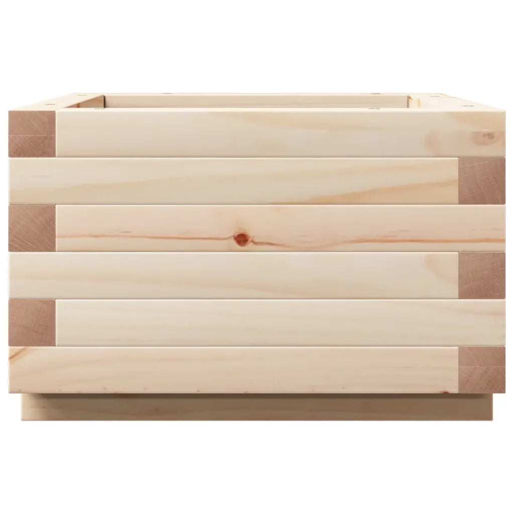 Fioriera da Giardino-Vaso da Esterno 40x40x26,5 cm in Legno Massello di Pino