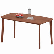 Tavolo da pranzo - stile country - superficie laccata - 150x80 cm - marrone - legno