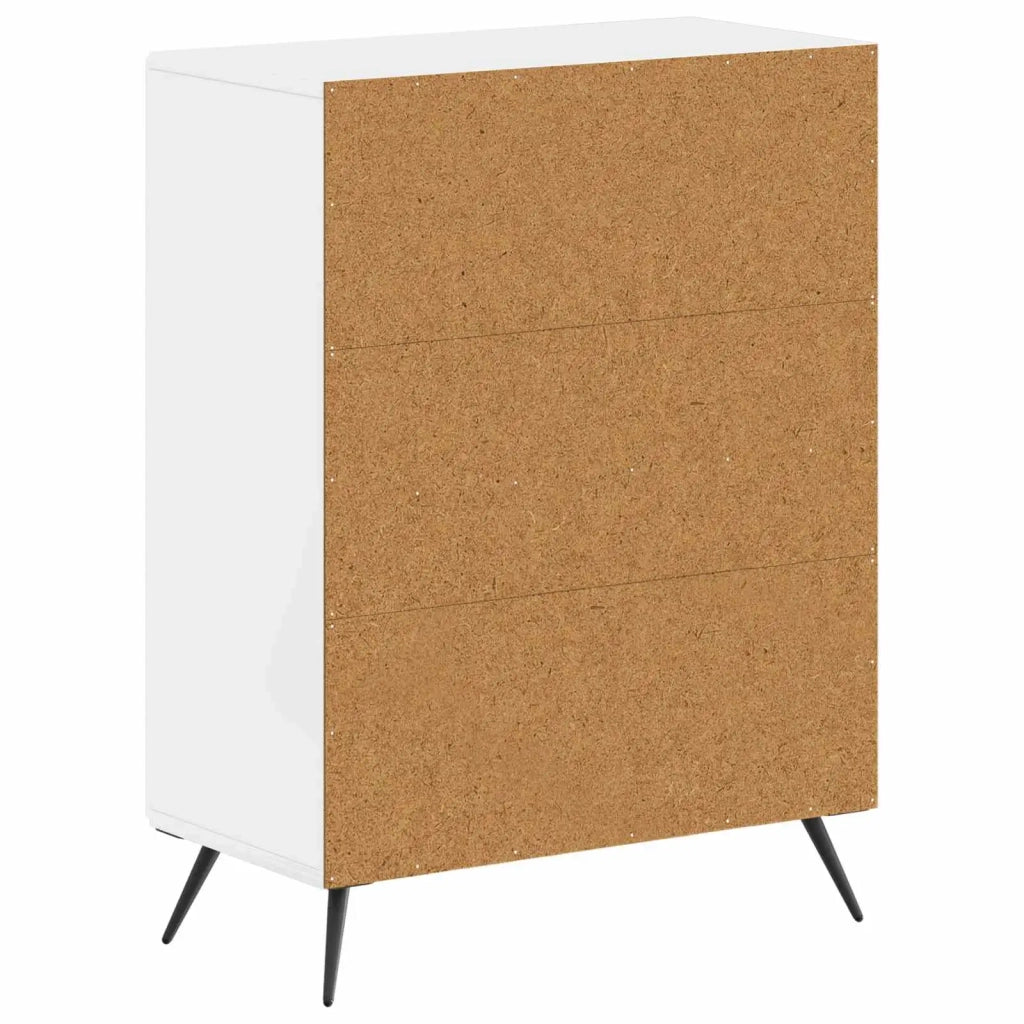 Mobiletto da Bagno BREDA Bianco Lucido 59,5 x 31 x 80 cm 897499