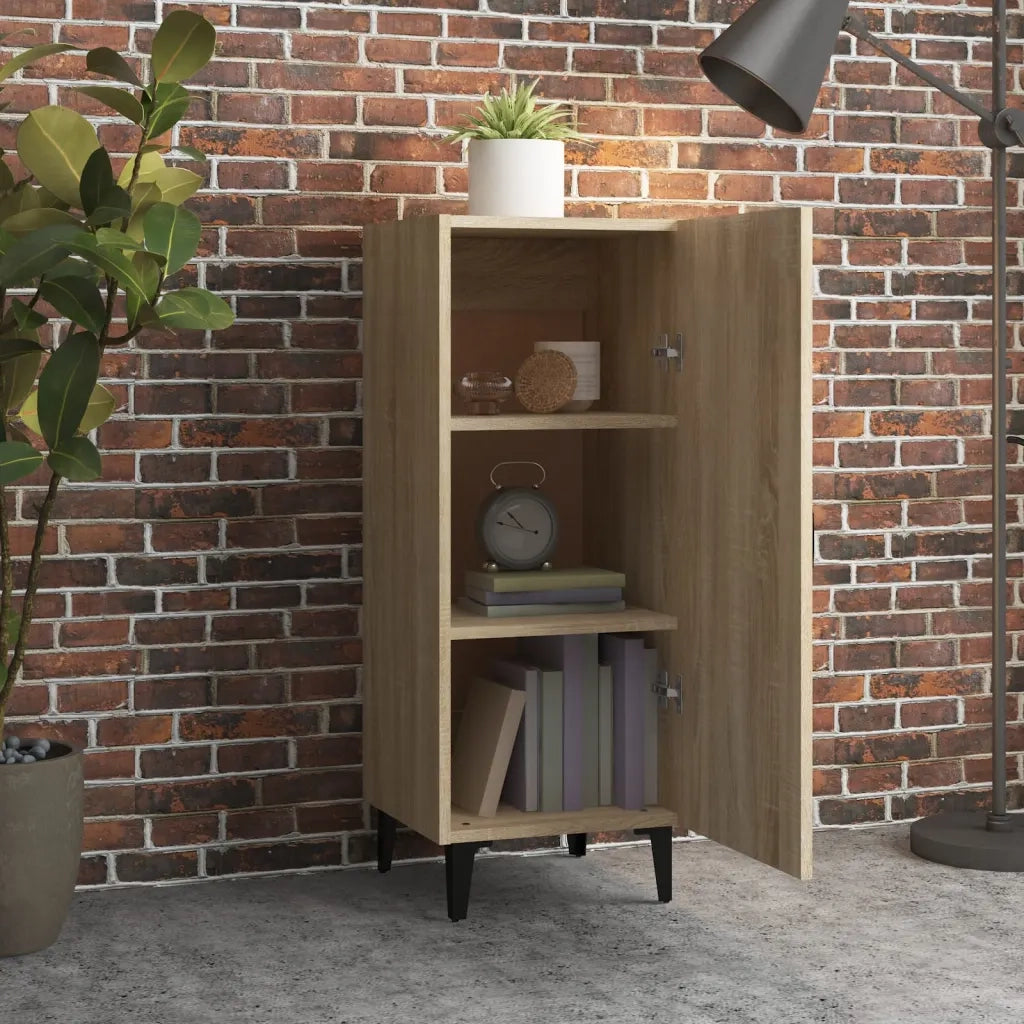 Credenza-Buffet-Armadio da cucina Rovere Sonoma 34,5x34x90 cm in Legno Multistrato 454753