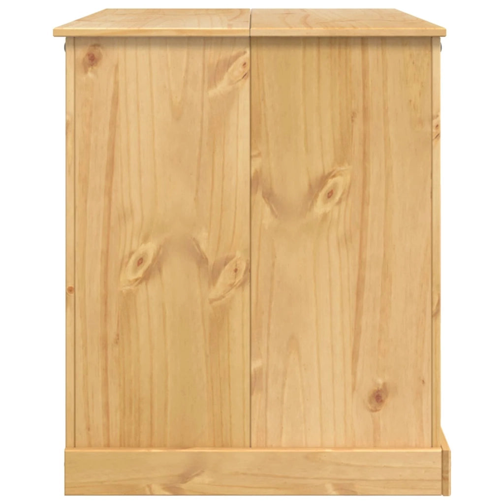 Carrello da Cucina 2 pcs Cera di Miele 112 x 77 x 91,5 cm