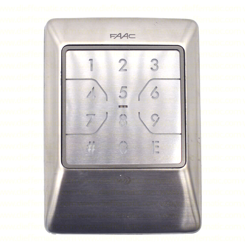 TRASMITTENTE VIA RADIO A COMBINAZIONE FAAC XKP W 433 INOX 404037 AUTOMAZIONE