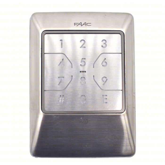 TRASMITTENTE VIA RADIO A COMBINAZIONE FAAC XKP W 433 INOX 404037 AUTOMAZIONE