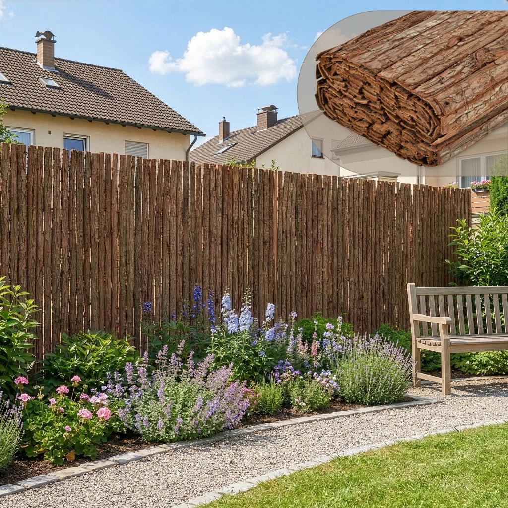Recinzione Zamora di Corteccia Albero Schermatura Protezione 300x160 cm casa.pro