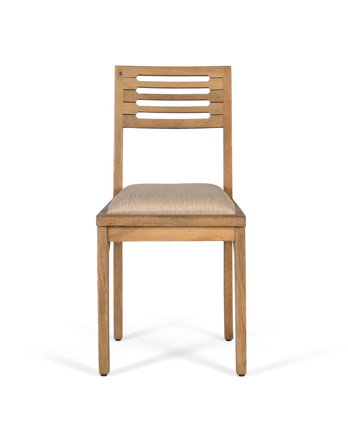 Set di due sedie in legno massello di mango