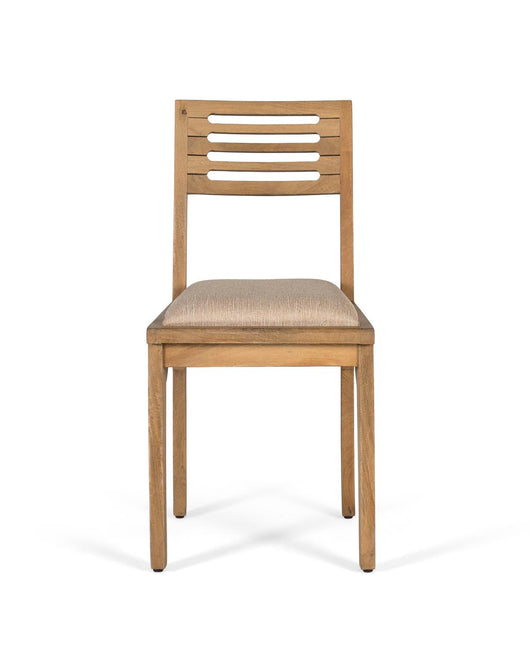 Set di due sedie in legno massello di mango