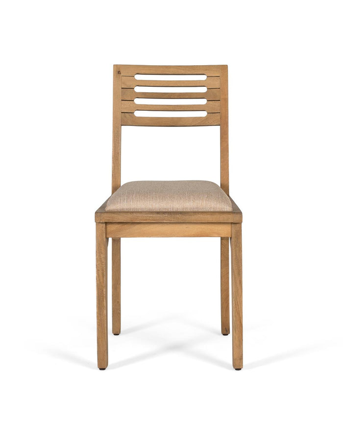 Set di due sedie in legno massello di mango