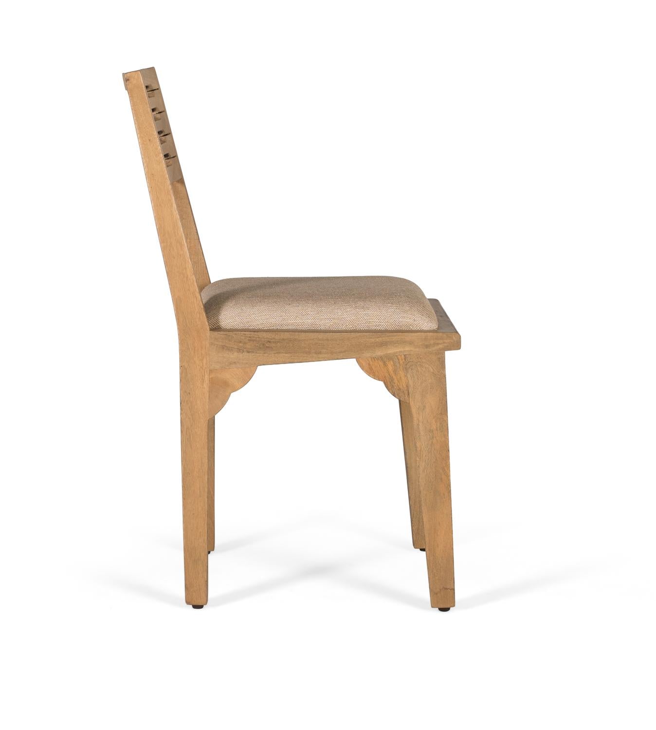 Set di due sedie in legno massello di mango