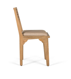 Set di due sedie in legno massello di mango