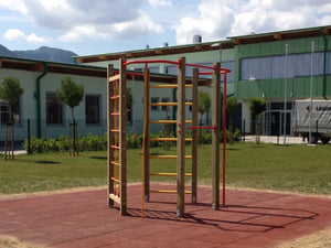 Palestrina Oklahoma 813 Giochipark cm225x170x250h rete fune barre anelli