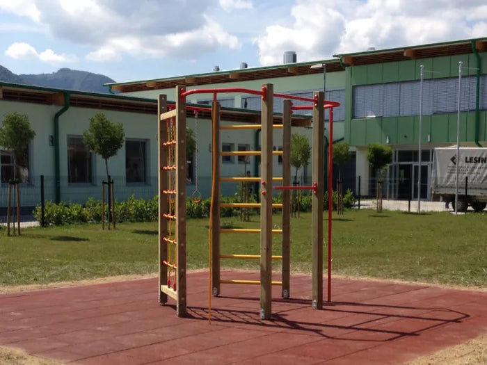 Palestrina Oklahoma 813 Giochipark cm225x170x250h rete fune barre anelli