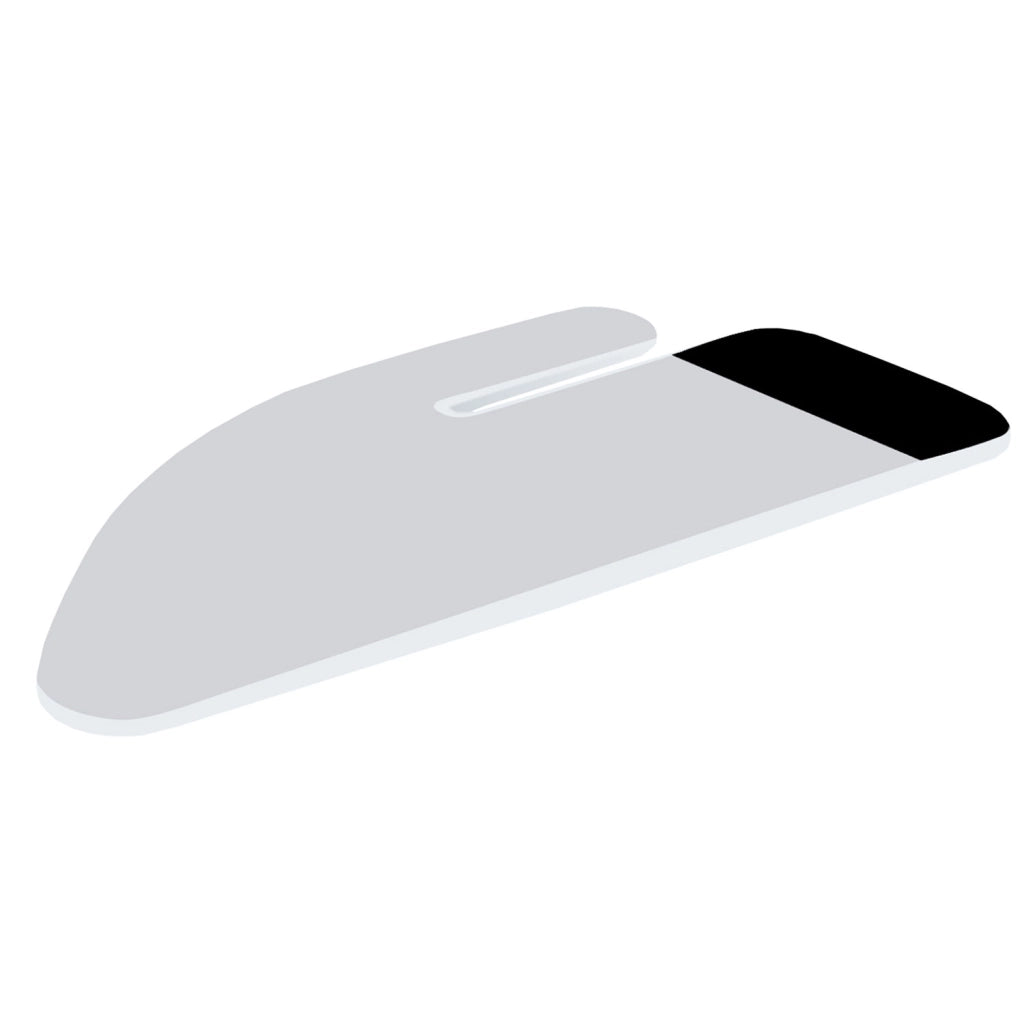 Copriasse Ricambio Asse da Stiro Combiboard 125x48 cm Cotone Spugna Feltro Grigio