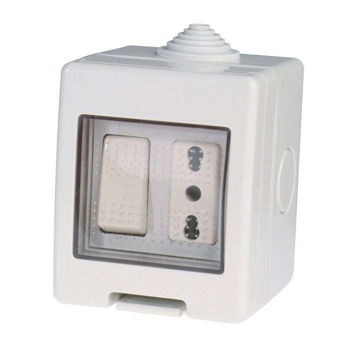 KIT DEVIATORE 10A E PRESA 10/16A IP55