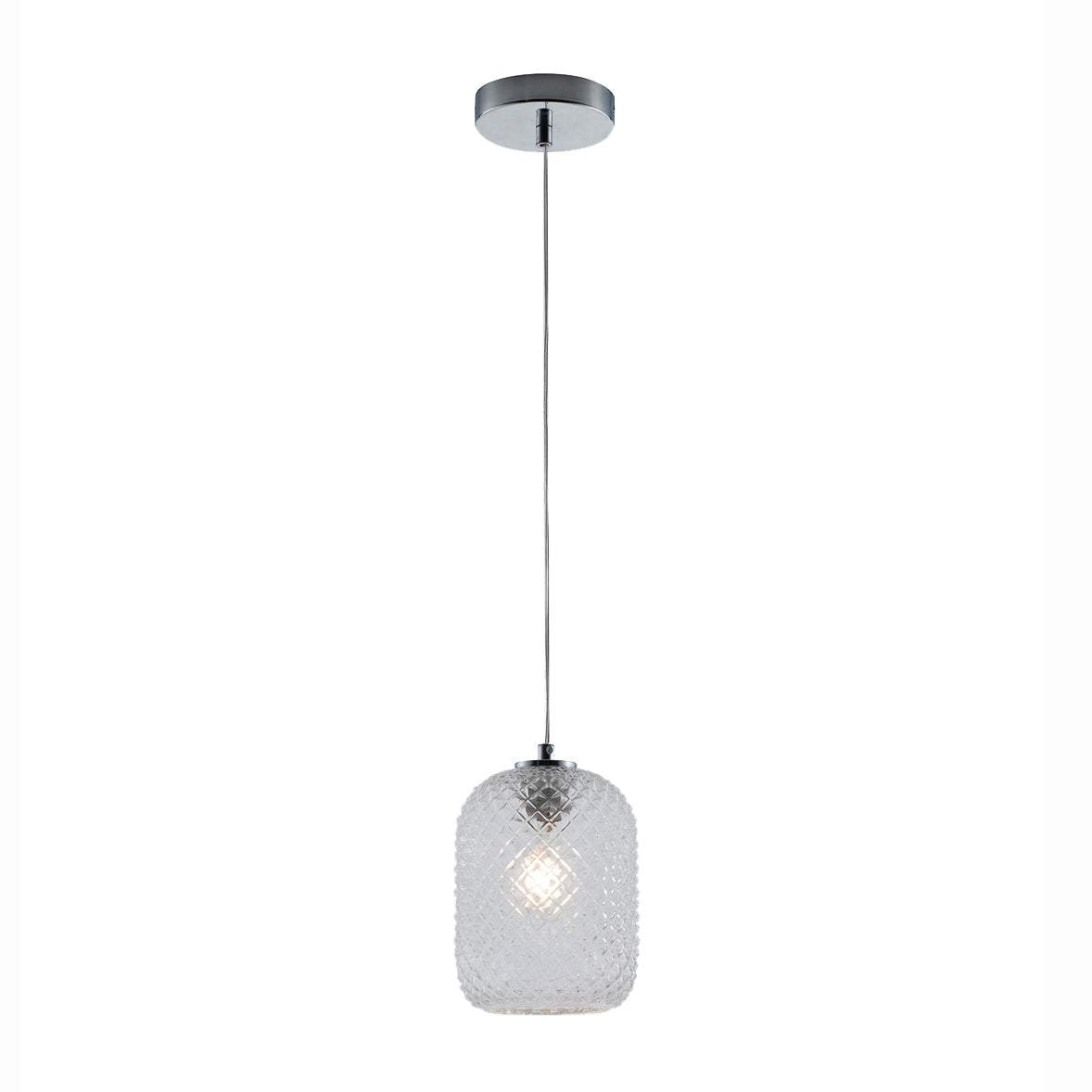 LAMPADARIO ASHFORD 1XE27 15XH150CM TRASPARENTE.
