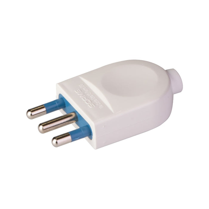 SPINA 16A BIANCA 2 POLI CON TERRA