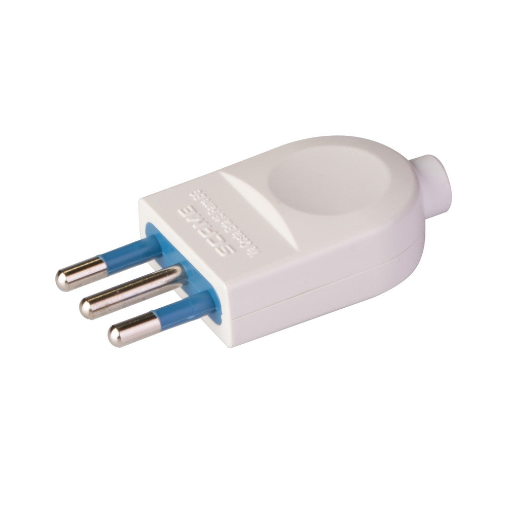 SPINA 10A BIANCA 2 POLI CON TERRA