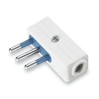 SPINA SALVASPAZIO 10A BIANCA 2 POLI CON TERRA