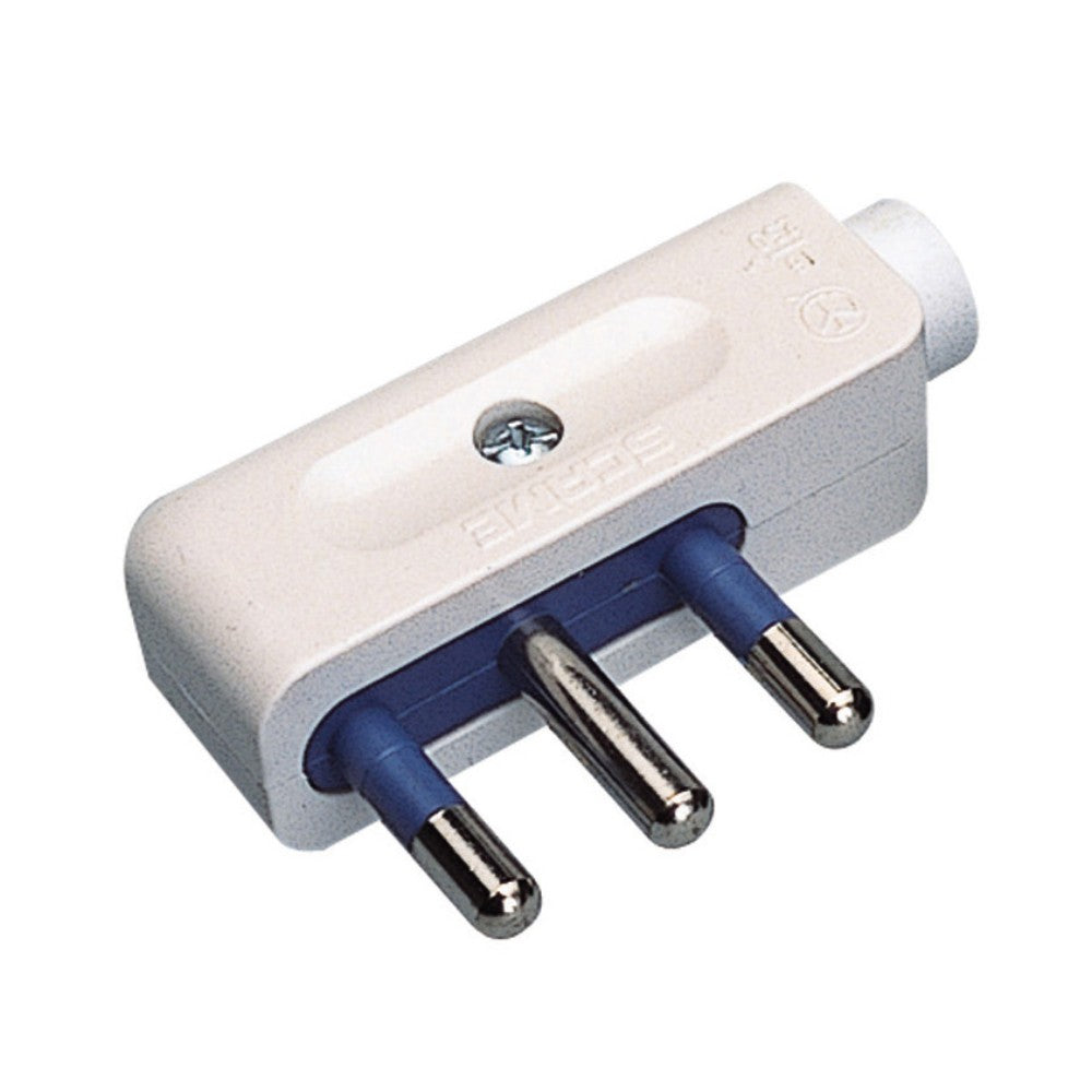 SPINA SALVASPAZIO 16A BIANCA 2 POLI CON TERRA