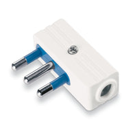 SPINA SALVASPAZIO 16A BIANCA 2 POLI CON TERRA