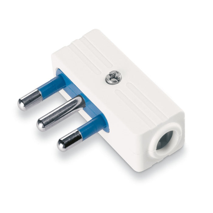 SPINA SALVASPAZIO 16A BIANCA 2 POLI CON TERRA