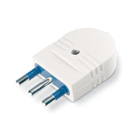 SPINA 16A BIANCA 2 POLI CON TERRA