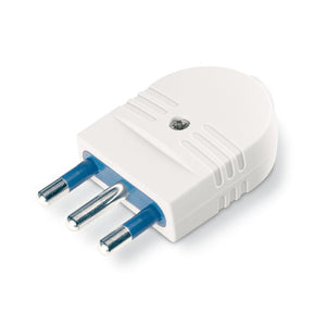 SPINA 16A BIANCA 2 POLI CON TERRA