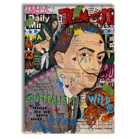 Dali Pop -  Quadro Canvas Contemporaneo su telaio in legno Misura: 50x70 cm