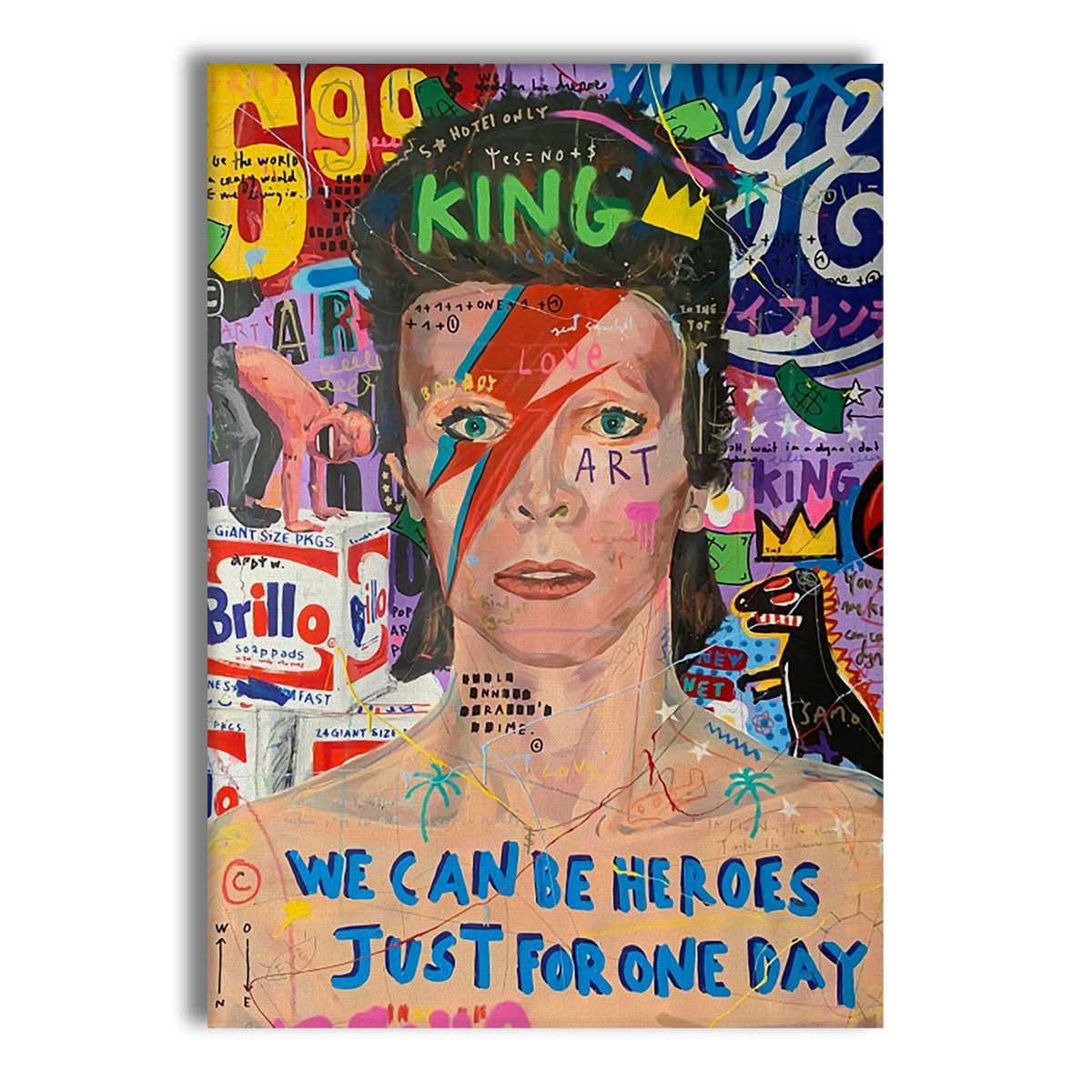 David Pop -  Quadro Canvas Contemporaneo su telaio in legno Misura: 70x100 cm