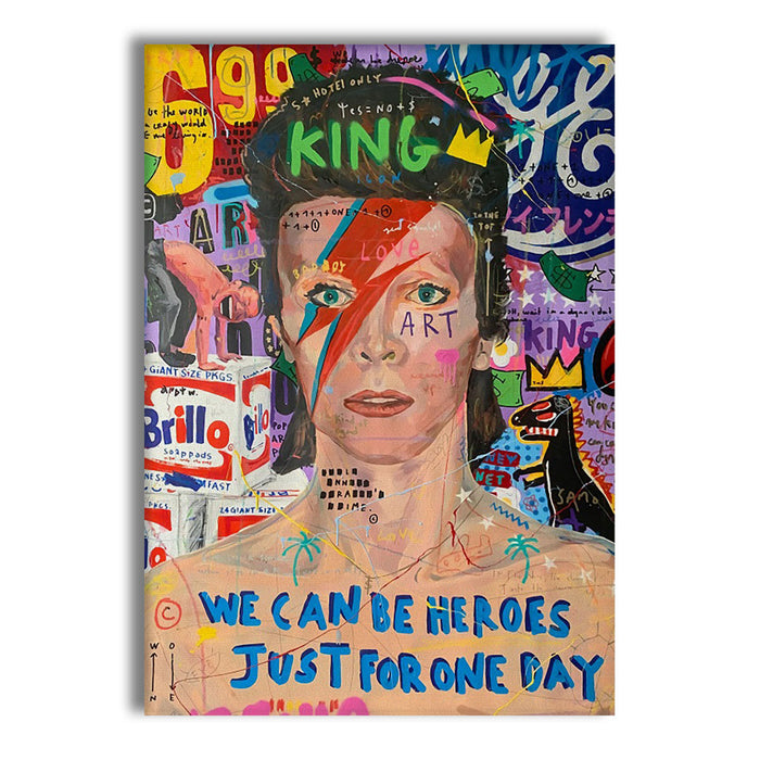 David Pop -  Quadro Canvas Contemporaneo su telaio in legno Misura: 70x100 cm