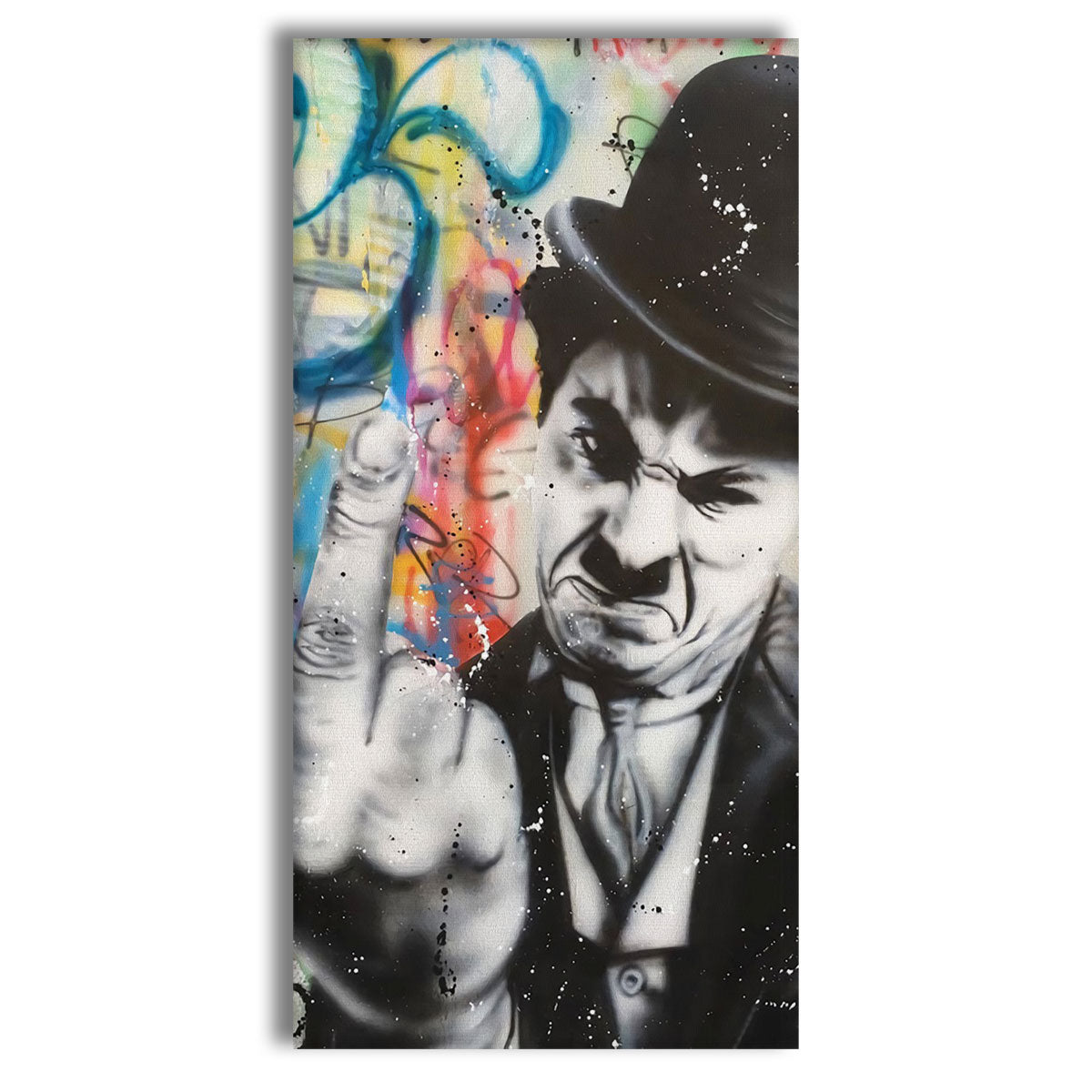 F.U. -  Quadro Canvas Contemporaneo su telaio in legno Misura: 50x100 cm