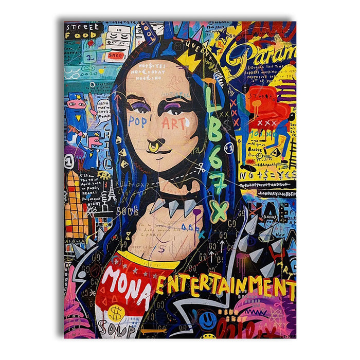 Monna -  Quadro Canvas Contemporaneo su telaio in legno Misura: 70x100 cm