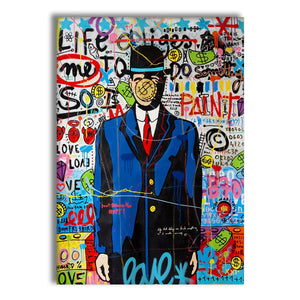 Paint -  Quadro Canvas Contemporaneo su telaio in legno Misura: 50x70 cm