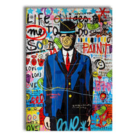 Paint -  Quadro Canvas Contemporaneo su telaio in legno Misura: 70x100 cm