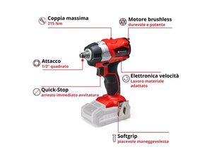 Avvitatore ad impulsi a batteria Einhell TP-CW 18 Li BL-solo senza batteria