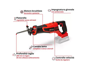 Sega universale a batteria Einhell TP-AP 18/28 Li BL-Solo Power X-Change