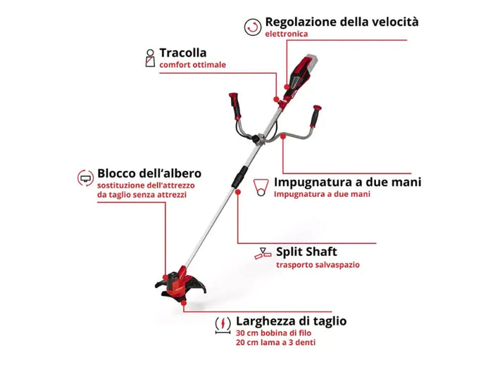 Decespugliatore a batteria Einhell AGILLO 18/200 Power X-Change 1 batteria 18V