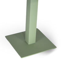 Tavolo da bar verde opaco cm 70 x cm 70 con piano in alluminio verniciato x 3