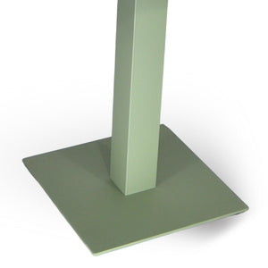 Tavolo da bar verde opaco cm 70 x cm 70 con piano in alluminio verniciato x 3