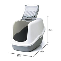 Toilette Nestor per Gatti - Con Coperchio e Accesso Facile