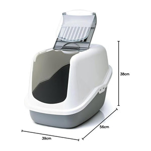 Toilette Nestor per Gatti - Con Coperchio e Accesso Facile