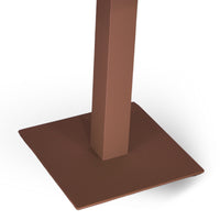 Tavolo da bar rosso mattone cm 70 x cm 70 con piano in alluminio verniciato x 3