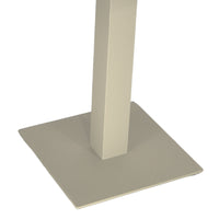 Tavolo da bar beige cm 70 x cm 70 con piano in alluminio verniciato x 3