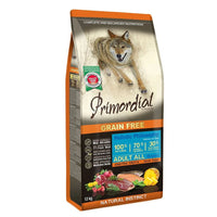 Primordial Grain free cane adulto All Breeds Trota e Anatra 12kg