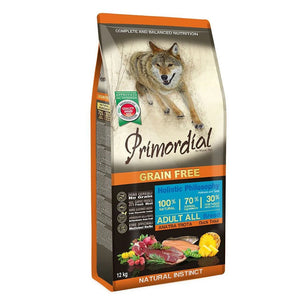 Primordial Grain free cane adulto All Breeds Trota e Anatra 12kg